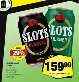 Calle Slots Pilsner el. Classic tilbud