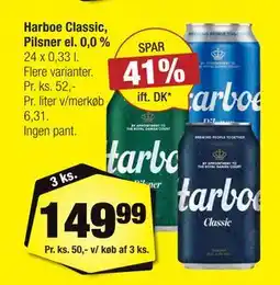 Calle Harboe Classic, Pilsner el. 0,0 % tilbud