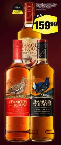 Calle Famous Grouse Smoky Black, Ruby el. Sherry Cask Whisky tilbud