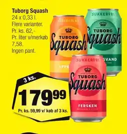 Calle Tuborg Squash tilbud