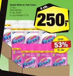 Calle Vanish White el. Pink Pulver tilbud