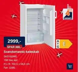 El-Salg Scandomestic køleskab tilbud