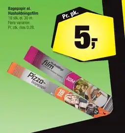 Calle Bagepapir el. Husholdningsfilm tilbud