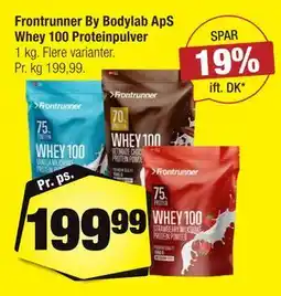 Calle Frontrunner By Bodylab ApS Whey 100 Proteinpulver tilbud