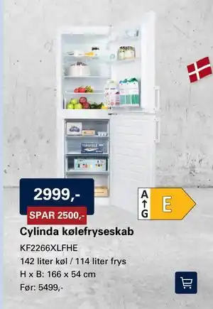 Cylinda kølefryseskab