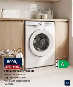 El-Salg Samsung vaskemaskine tilbud