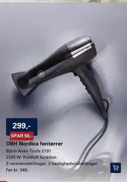 El-Salg OBH Nordica føntørrer tilbud