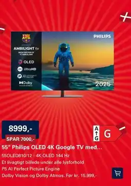 El-Salg 55 Philips OLED 4K Google TV med… tilbud