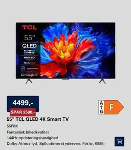 El-Salg 55 TCL QLED 4K Smart TV tilbud