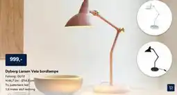 El-Salg Dyberg Larsen Vela bordlampe tilbud