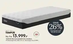 SENG TEMPUR PRO PLUS SMARTCOOL MADRAS tilbud