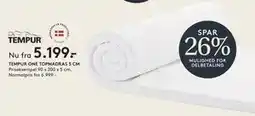 SENG TEMPUR ONE TOPMADRAS 5 CM tilbud