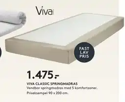 SENG VIVA CLASSIC SPRINGMADRAS tilbud