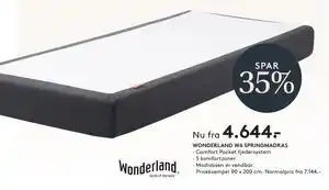 SENG WONDERLAND W6 SPRINGMADRAS tilbud