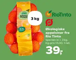 Kvickly Økologiske appelsiner (Rio Tinto) tilbud