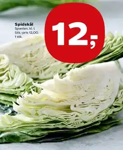 Kvickly Spidskål tilbud