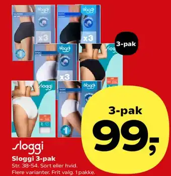 Kvickly Sloggi 3-pak tilbud