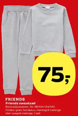 Kvickly Friends sweatsæt tilbud