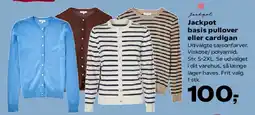 Kvickly Jackpot basis pullover eller cardigan tilbud