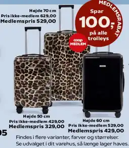 Kvickly Kufferter / trolleys tilbud