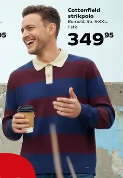 Kvickly Cottonfield strikpolo tilbud
