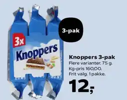 Kvickly Knoppers 3-pak tilbud