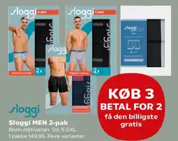 Kvickly Sloggi MEN 2-pak tilbud