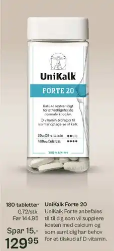 Helsam UniKalk Forte 20 tilbud