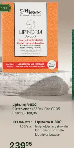 Helsam Lipinorm A-800 tilbud