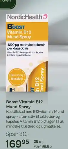 Helsam Boost Vitamin B12 Mund Spray tilbud