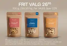 Helsam Cashewnødder (Frit valg) tilbud