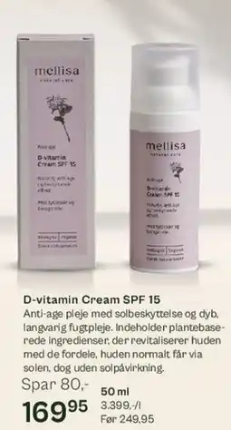 Helsam D-vitamin Cream SPF 15 tilbud