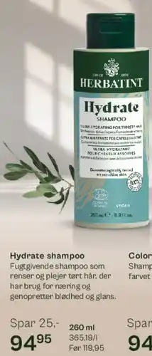 Helsam Hydrate shampoo tilbud