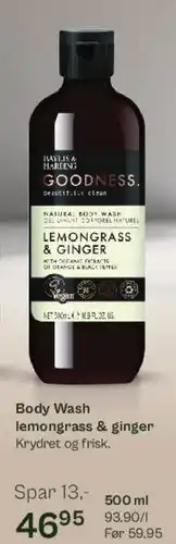 Body Wash lemongrass & ginger