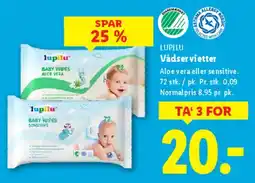 Lidl Vådservietter / Baby wipes tilbud