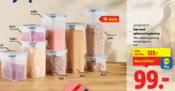 Lidl Sæt med opbevaringsbokse, 16 dele tilbud