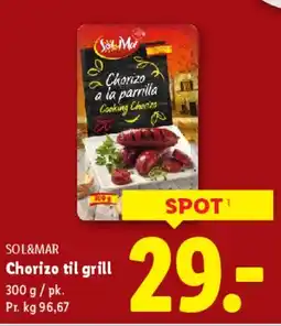 Lidl Chorizo a la parrilla tilbud