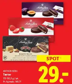 Lidl Anthon Berg tærter tilbud