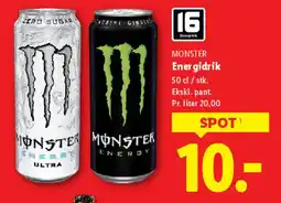 Lidl Monster energidrik tilbud