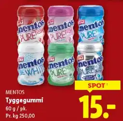 Lidl Mentos tyggegummi tilbud