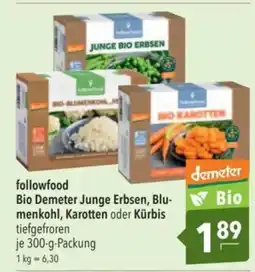 Citti Followfood Bio Demeter Junge Erbsen, Blu- menkohl, Karotten oder Kürbis tilbud