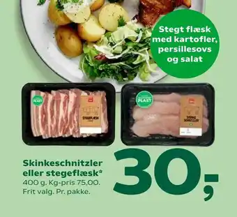Coop 365 Skinkeschnitzler eller stegeflæsk tilbud