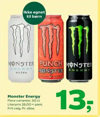 Coop 365 Monster Energy tilbud