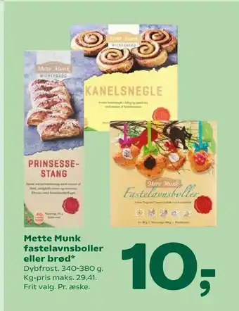 Coop 365 Mette Munk fastelavnsboller eller brød tilbud