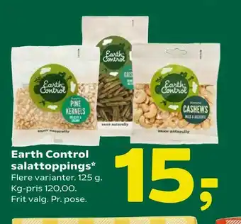 Coop 365 Earth Control salattoppings tilbud