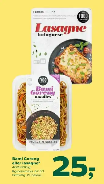 Coop 365 Bami Goreng eller lasagne tilbud