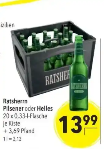 Citti Ratsherrn Pilsener oder Helles tilbud