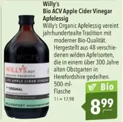 Citti Willy's Bio ACV Apple Cider Vinegar Apfelessig tilbud