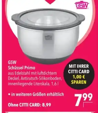 Citti GSW Schüssel Primo tilbud