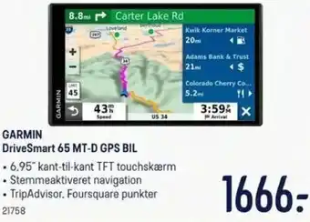 Garmin DriveSmart 65 MT-D GPS BIL 21758
